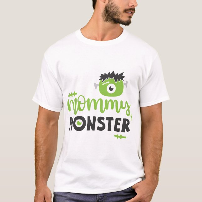 Camiseta Presentes da Mamãe Monstro Presente de Halloween p (Frente)