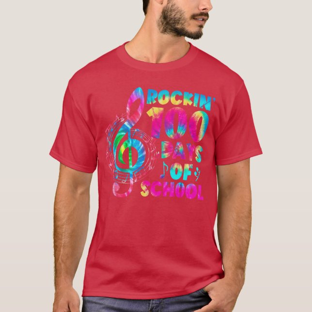Camiseta Presentes de 100 Dias de Escola para Professor de  (Frente)