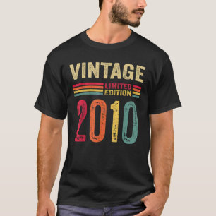 Camiseta Presentes de 12 anos Vintage 2010 Limited Edition 