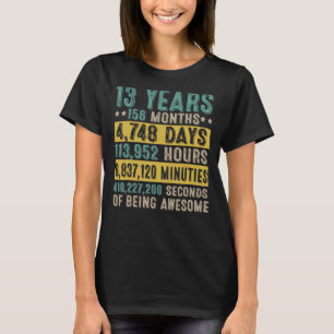 Camiseta Presentes De 13 Anos Vintage 13 Birthday Co