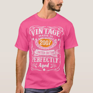 Camiseta Presentes de 15 anos Vintage 2007 Limited Edition