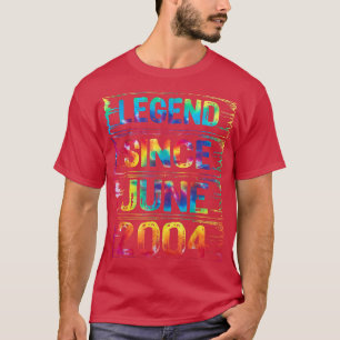 Camiseta Presentes de 18 anos desde 2004 para aniversário d
