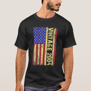 Camiseta Presentes De 18 Anos Vintage2004 18º Aniversário