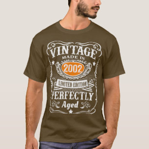 Camiseta Presentes de 20 anos Vintage 2002 Limited Edition