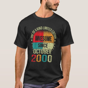 Camiseta Presentes De 22 Anos Incríveis Desde Outubro De 20