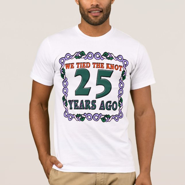 Camiseta Presentes de 25 de Aniversário (Frente)