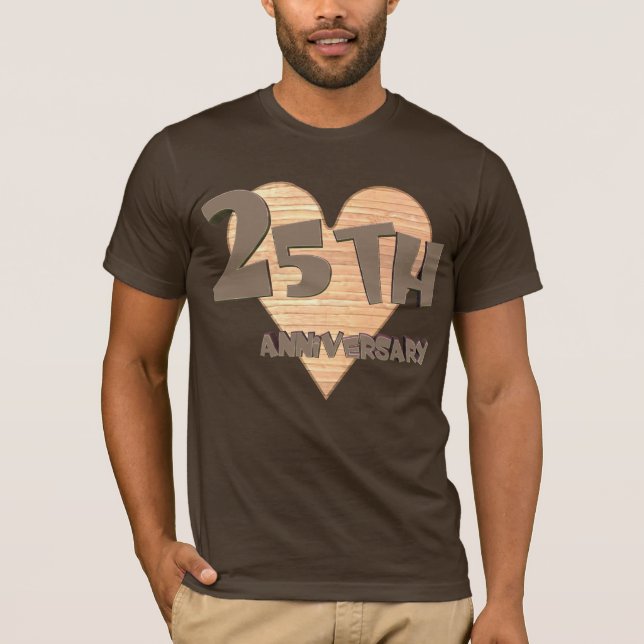 Camiseta Presentes de 25 de Aniversário (Frente)