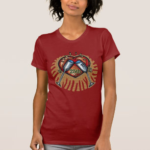 Camiseta Presentes de 25 de Aniversário