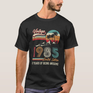 Camiseta Presentes de 37 anos Vintage 1985 Limited Edition
