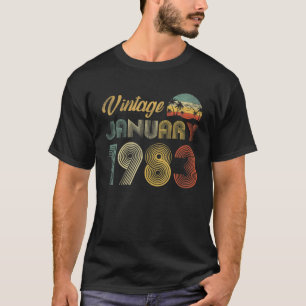 Camiseta Presentes de 39 anos Vintage 1983 Limited Edition