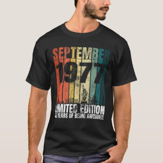 Camiseta Presentes De 49 Anos Vintage Setembro De 1971 49º 
