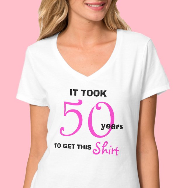 Camiseta Presentes de 50º aniversário para mulheres camiset (Criador carregado)