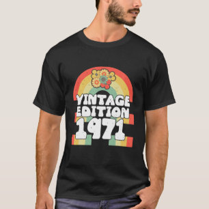 Camiseta Presentes De 50 Anos 1971 Vintage Edition Flores 5