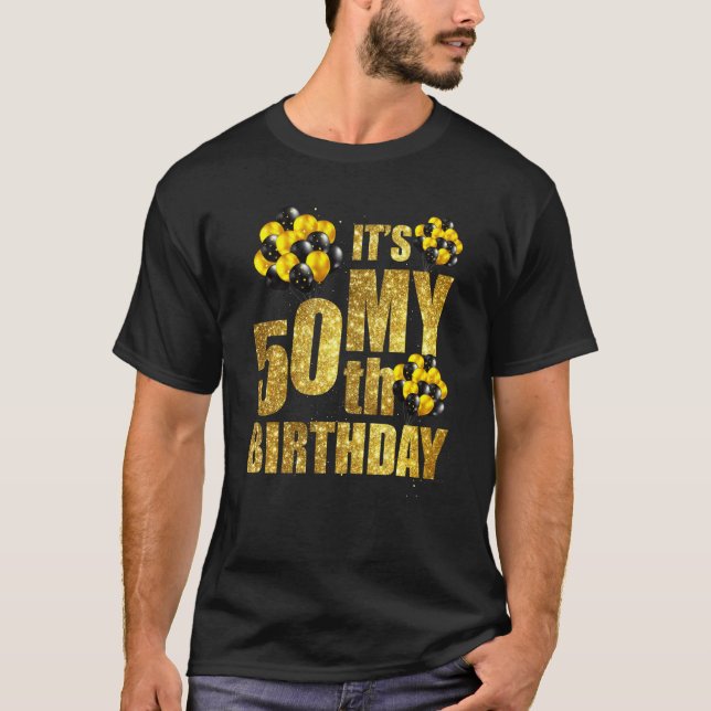 Camiseta Presentes de 50 anos É o meu 50º Aniversário Mulhe (Frente)