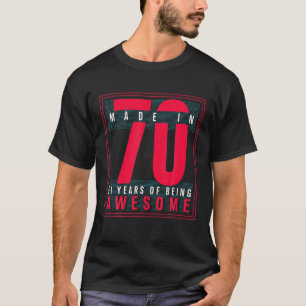 Camiseta Presentes De 51 Anos Para Nasceres De Presente De