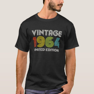 Camiseta Presentes de 60º Aniversário Vintage 1964 Homens M