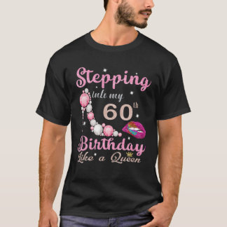Camiseta Presentes De 60 Anos Indo No Meu Aniversário De 60