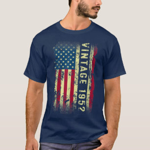 Camiseta Presentes de 70 anos Vintage 70 de Bandeira Americ