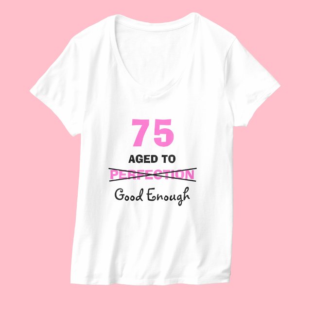 Camiseta Presentes de 75º aniversário para mulheres camiset (Criador carregado)