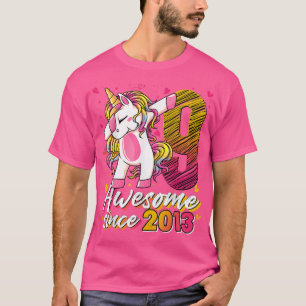 Camiseta Presentes de 9 anos Unicórnio Dabbing 9th Birthday