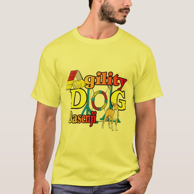 Camiseta Presentes de Agilidade Basenji (Frente)