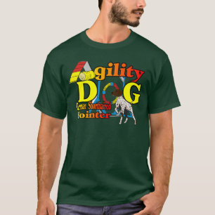 Camiseta Presentes de agilidade de ponteiro em formato curt
