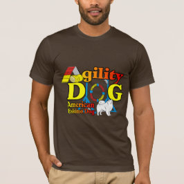 Camiseta Presentes de agilidade no cão esquimó americano