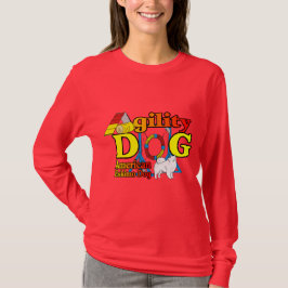 Camiseta Presentes de agilidade no cão esquimó americano