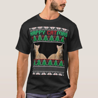 Camiseta Presentes de amantes de gatos para o gato de Natal