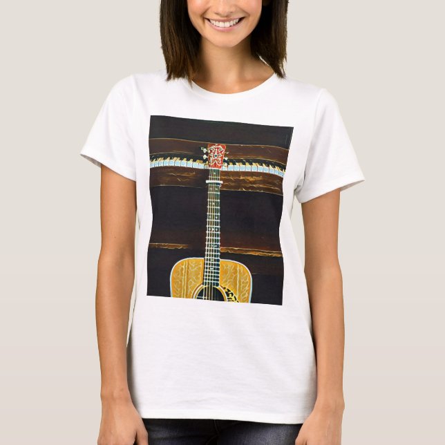 Camiseta Presentes de amantes de guitarra (Frente)