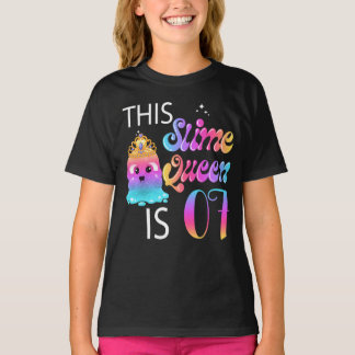 Camiseta Presentes de Aniversário da Rainha do 7 Slime para