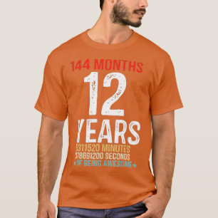 Camiseta Presentes De Aniversário De 12 12 Anos De Idade 14