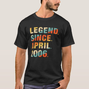 Camiseta Presentes de Aniversário de 16 Anos Lenda de 16 An