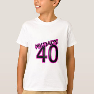 Camiseta Presentes de aniversário de 40 anos do pai