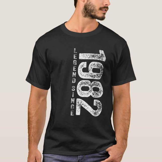 Camiseta Presentes de aniversário de 40 anos, lenda retrô d (Frente)