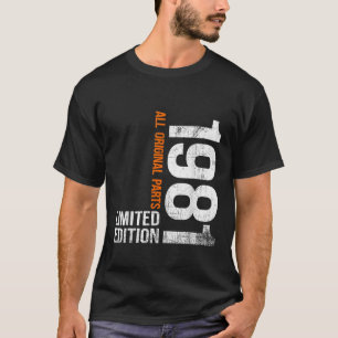 Camiseta Presentes de Aniversário de 45 anos Vintage 1981 H