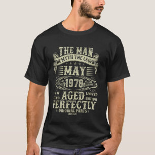 Camiseta Presentes de Aniversário de 47 anos para Homens Ma
