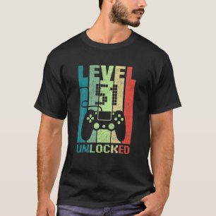 Camiseta Presentes de aniversário de 511 Ruas Nível 51 Ga