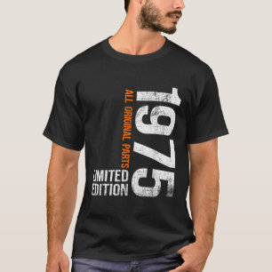 Camiseta Presentes de Aniversário de 51 Anos Vintage 1975 H
