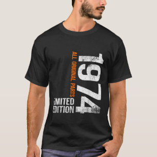 Camiseta Presentes de Aniversário de 52 Anos Vintage 1974 H