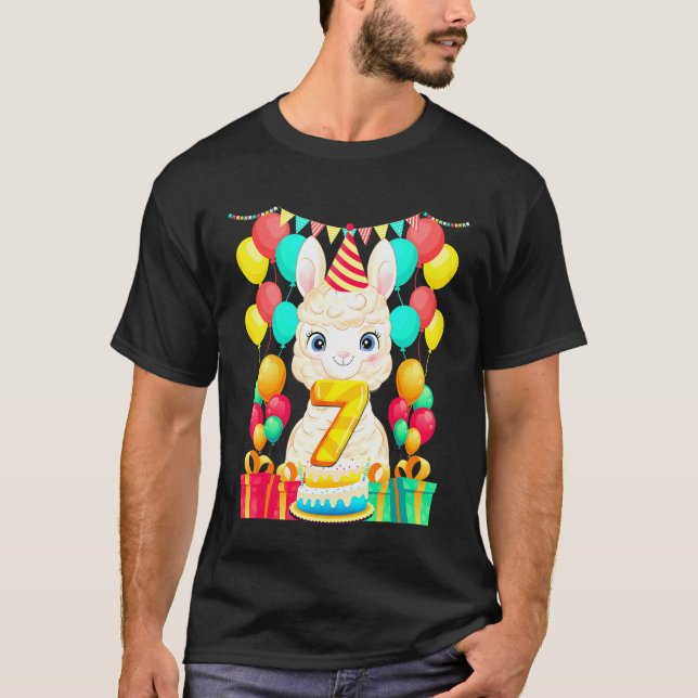 Camiseta Presentes de aniversário de 7 anos Presentes de Bd (Frente)