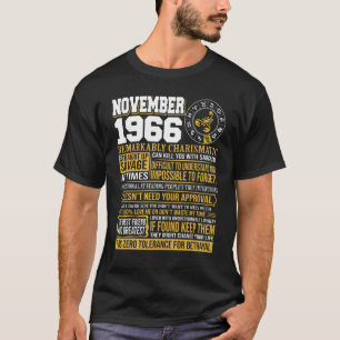 Camiseta Presentes de Aniversário de Novembro - Nascer Nove