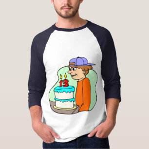 Camiseta Presentes de aniversário dos meninos 13os