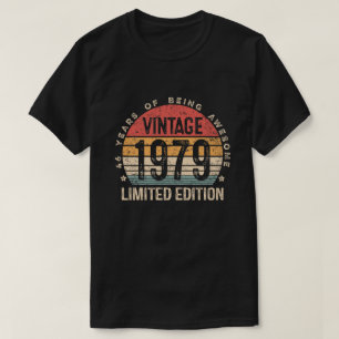 Camiseta Presentes de Aniversário Limitados Edição 1979 Vin