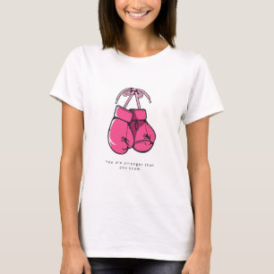 Camiseta Presentes de Apoio ao Câncer de Mama Mulheres com