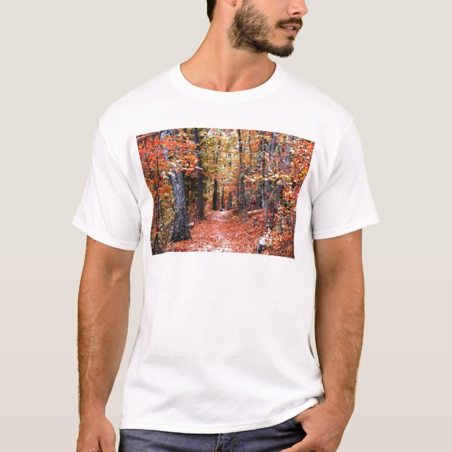 Camiseta Presentes de Aquarelas de Passagem de outono de Fl (Frente)
