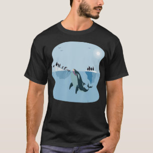 Camiseta Presentes de Arte de Baleia Orca Engraçados para M