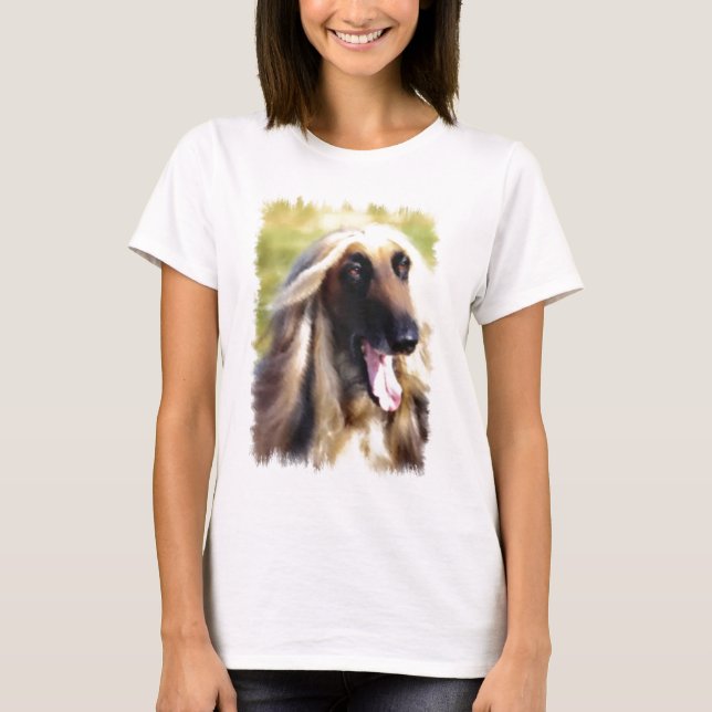 Camiseta Presentes de Arte de Caça Afegã (Frente)