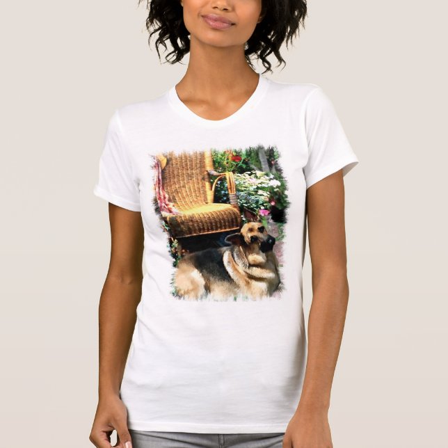 Camiseta Presentes de arte german shepherd (Frente)