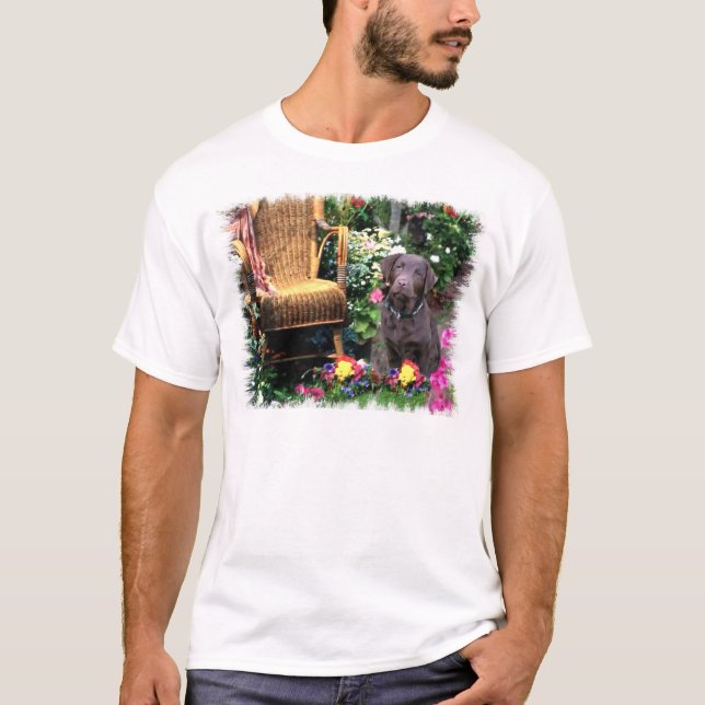 Camiseta Presentes de Arte Labrador Retriever (Frente)